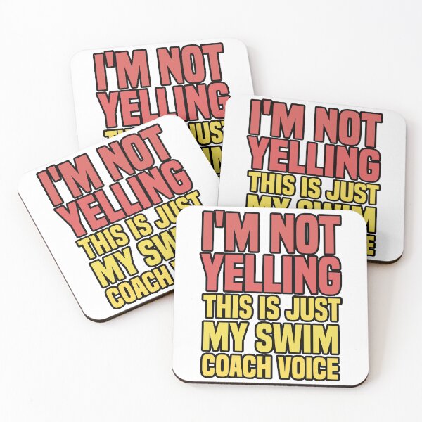 Item preview, I'm Not Yelling This is just My Swim Coach Voice Funny Saying Gift designed and sold by BestComicss.