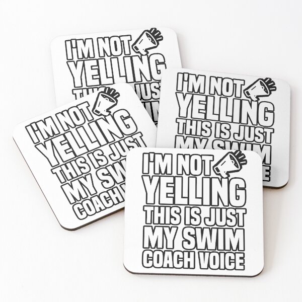 Item preview, I'm Not Yelling This is just My Swim Coach Voice Funny Saying Gift designed and sold by BestComicss.