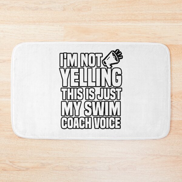 Item preview, I'm Not Yelling This is just My Swim Coach Voice Funny Saying Gift designed and sold by BestComicss.