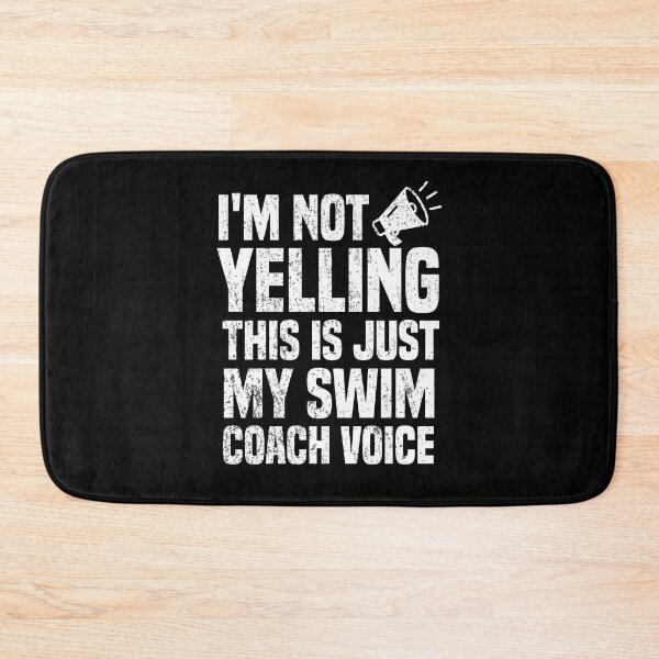 Item preview, I'm Not Yelling This is just My Swim Coach Voice Funny Saying Gift designed and sold by BestComicss.