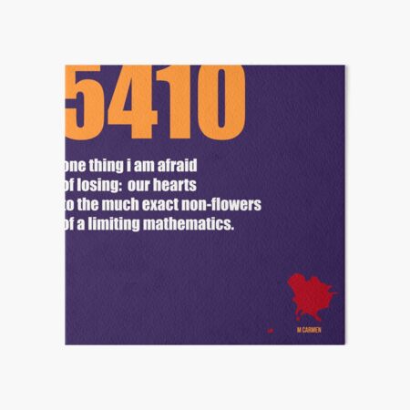 5410 Art Board Print