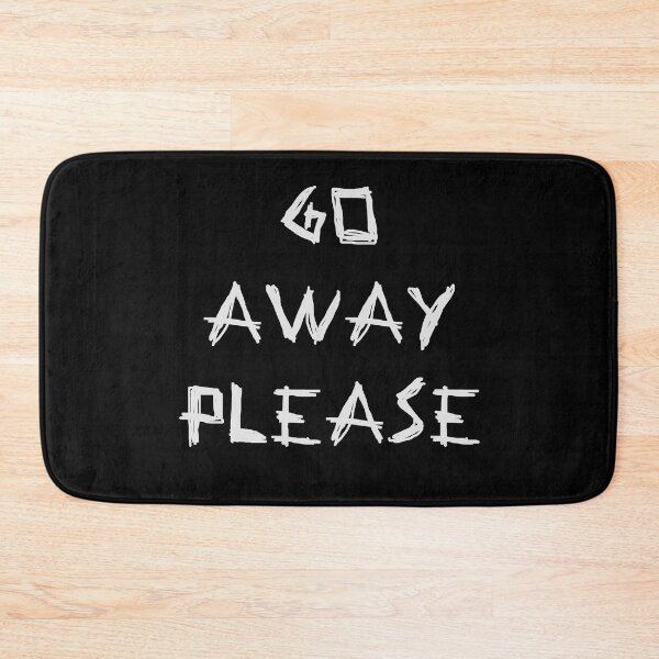 Item preview, Go Away Please Grey designed and sold by LightNoirDesign.