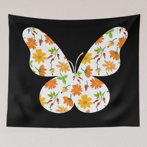 Item preview, Butterfly shape and flower pattern designed and sold by ProtonProject.