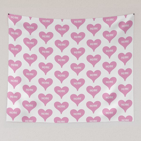 Item preview, I love home pink love heart - home is my Valentine designed and sold by MintGubbins.