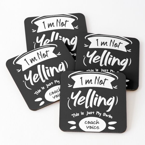 Item preview, I'm Not Yelling This is just My Swim Coach Voice Funny Saying Gift designed and sold by BestComicss.