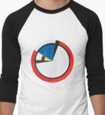 Mondrian Round Men's Baseball ¾ T-Shirt