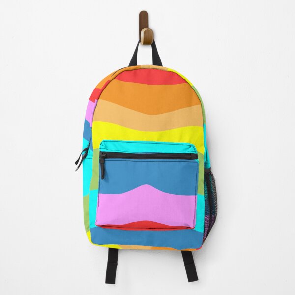 Item preview, 65 MCMLXV Rainbow Color Block Wave Pattern designed and sold by 65 MCMLXV.