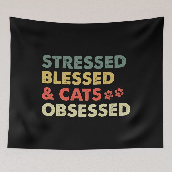 Item preview, Cats obsessed-retro designed and sold by iskapa.