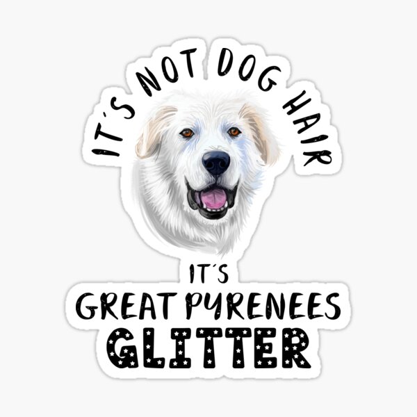 Emotional Support Coworker Great Pyrenees Dog Sticker – My Store