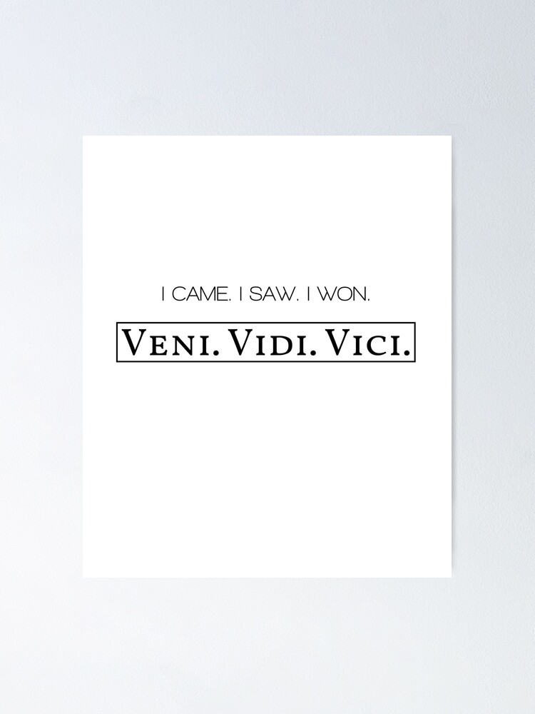 Who Said Veni, Vidi, Vici What Did He Mean?