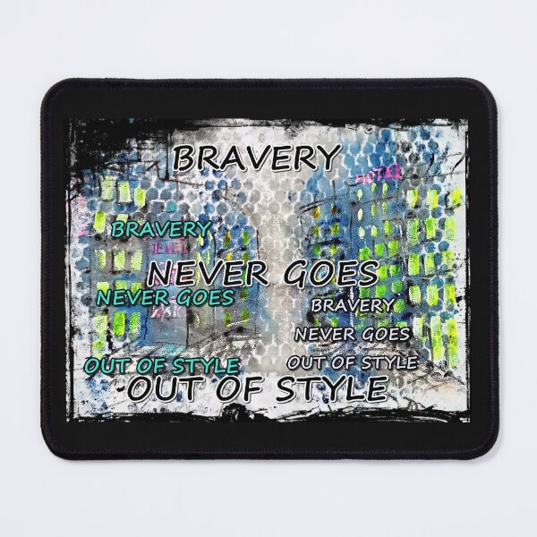Item preview, Bravery never goes out of style, great thinkers, philosophy, inscriptions, abcdef designed and sold by NessArtByEwa.
