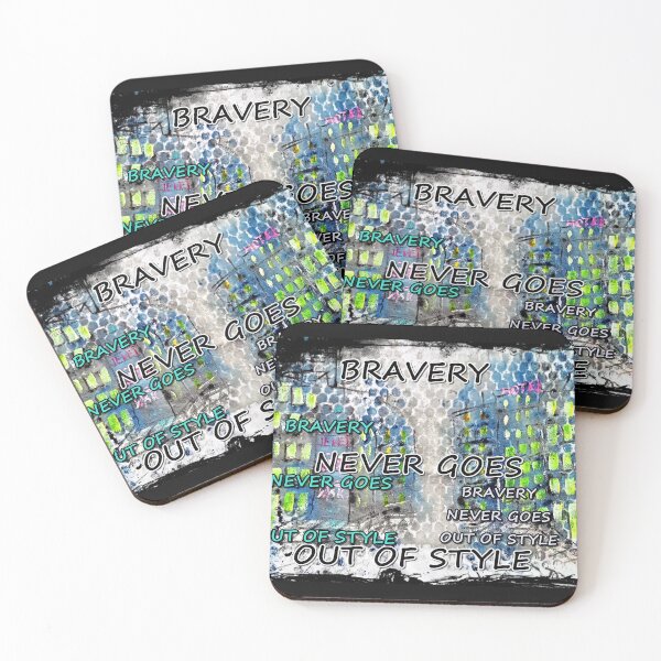 Item preview, Bravery never goes out of style, great thinkers, philosophy, inscriptions, abcdef designed and sold by NessArtByEwa.