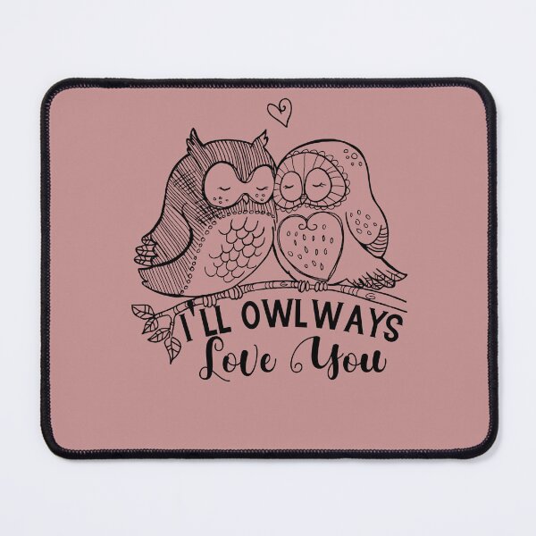 Item preview, I'll Owlways Love You, Cute Sweet Owl Couple Gift for Valentines- and Birthdays designed and sold by DiensDesign.