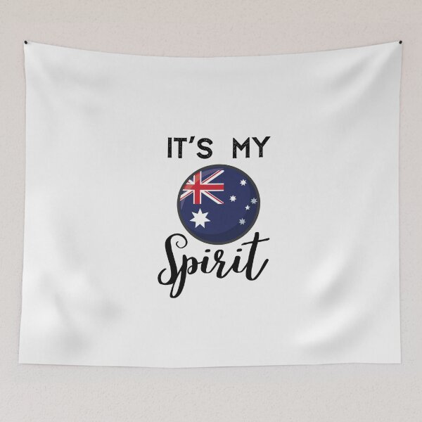 Artikelvorschau, Australien-Flagge, Australien ist mein Geist entworfen und verkauft von behappysiempre.