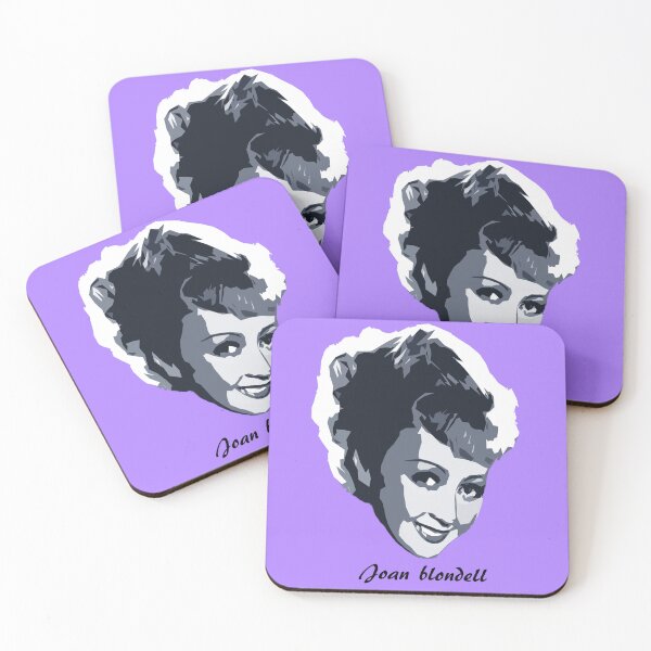 Item preview, joan blondell classic film illustration blue designed and sold by ABHI-ART.