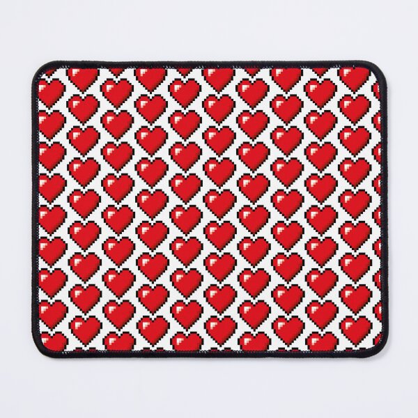 Item preview, Red Pixelated Heart Retro Valentines Day Gamer designed and sold by ClumsyCat.