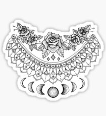 Lunar Floral Mandala Sticker