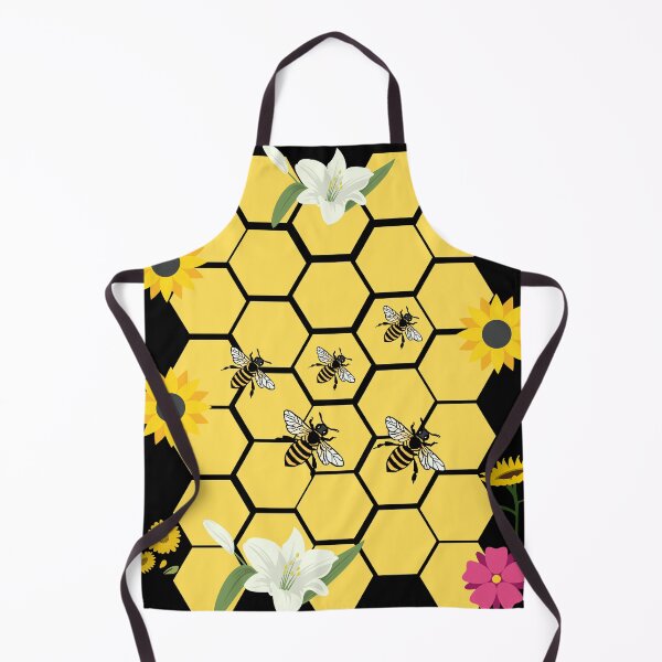 Item preview, Bees, flowers and honey honeycomb designed and sold by Anahit Petrosyan Art Studio & Unique Print Designs for a Gift.