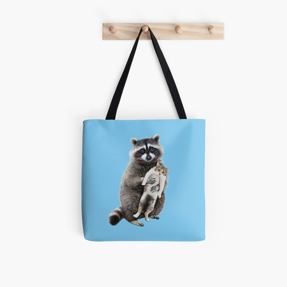 Racoon Tote Bag Trashy Side Tote Bag Gift for Animal Lover 