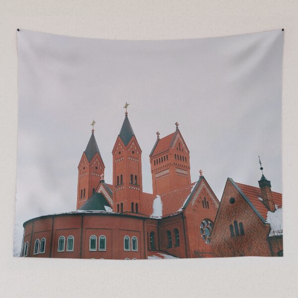 Item preview, Belarusian Red Brick Catholic Church of Saints Simon and Helena designed and sold by CommittedGrace.