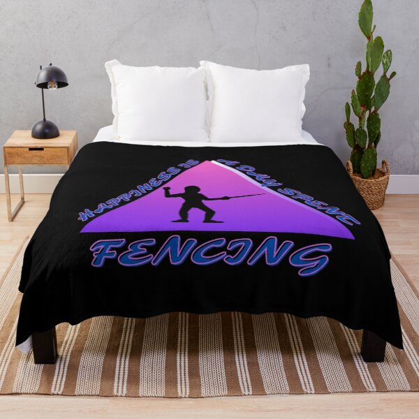 Item preview, Happiness Is A Day Spent Fencing designed and sold by ProtonProject.
