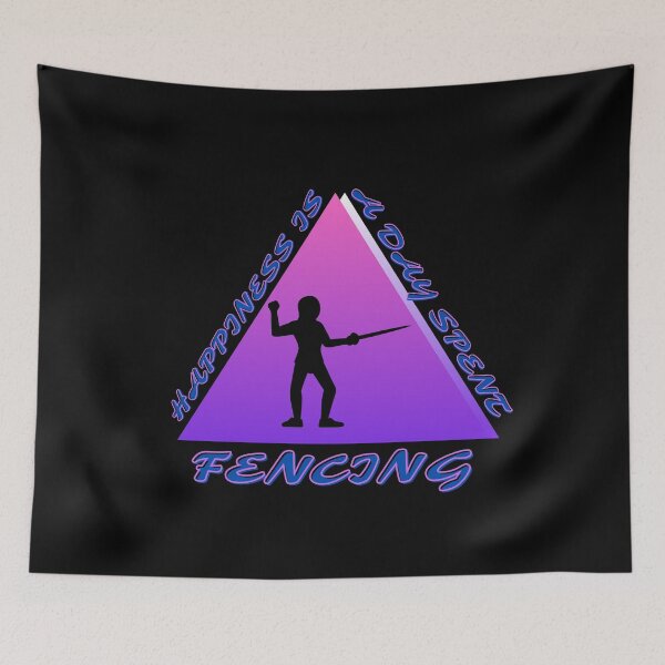 Item preview, Happiness Is A Day Spent Fencing designed and sold by ProtonProject.