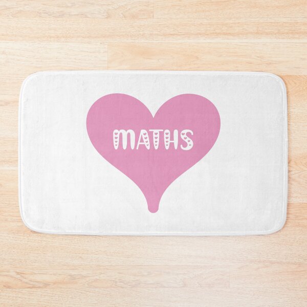Item preview, I love maths pink love heart - maths is my Valentine designed and sold by MintGubbins.