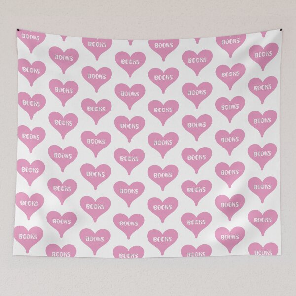Item preview, I love books pink love heart - books are my Valentine designed and sold by MintGubbins.