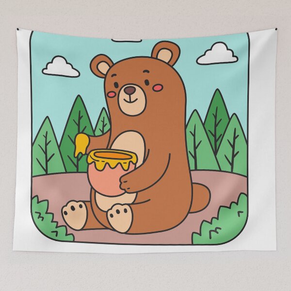 Item preview, bear eat  designed and sold by shoping11228.