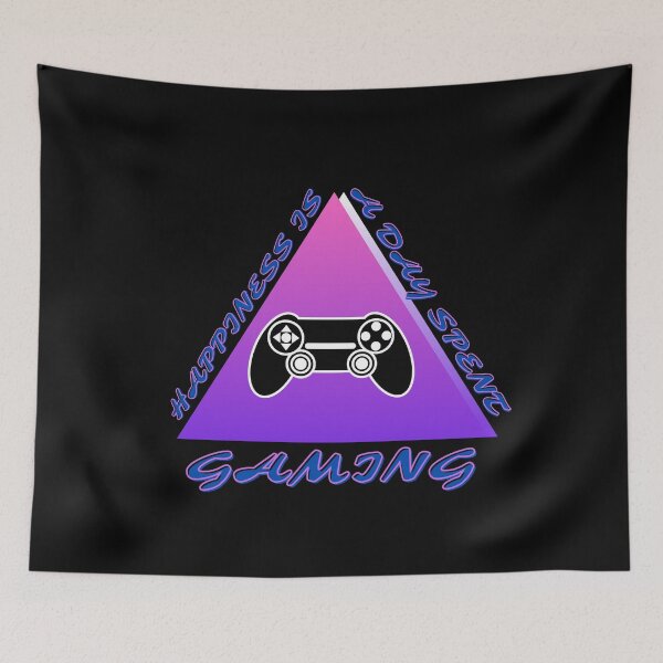 Item preview, Happiness Is A Day Spent Gaming designed and sold by ProtonProject.