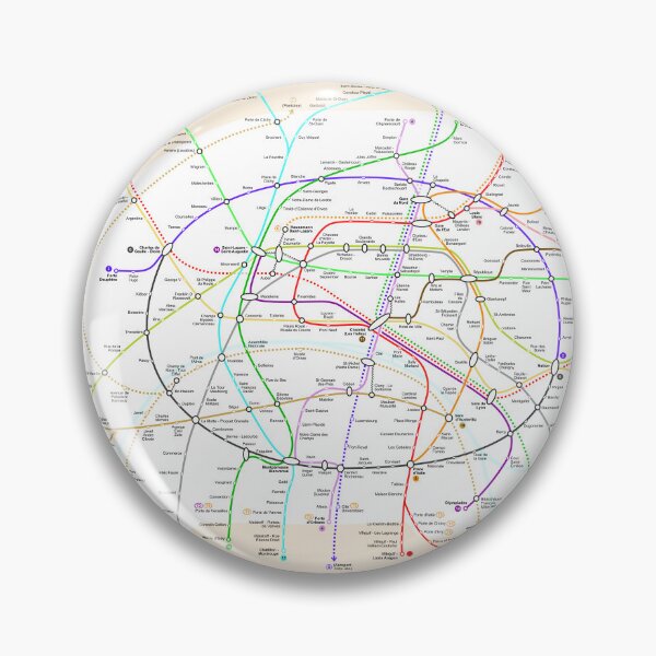 Aperçu de l'œuvre Métro de Paris créée et vendue par SubwayMapper.
