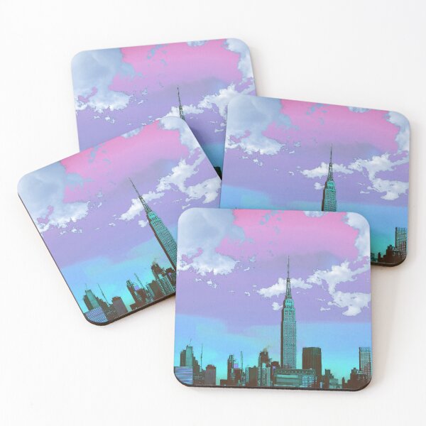 Item preview, City Skyline Photography Vaporwave Synthwave Nostalgic Lo Fi designed and sold by sillyquestions.