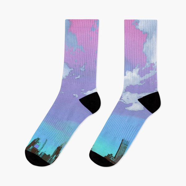Item preview, City Skyline Photography Vaporwave Synthwave Nostalgic Lo Fi designed and sold by sillyquestions.