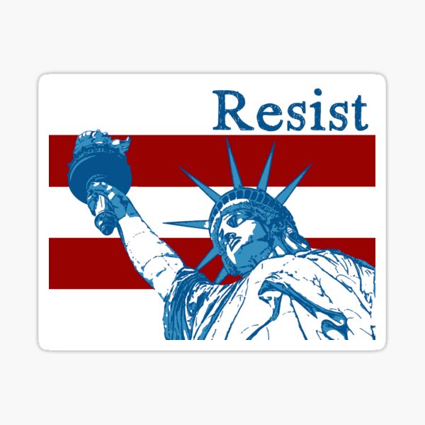 The Lady Doth Protest Sticker