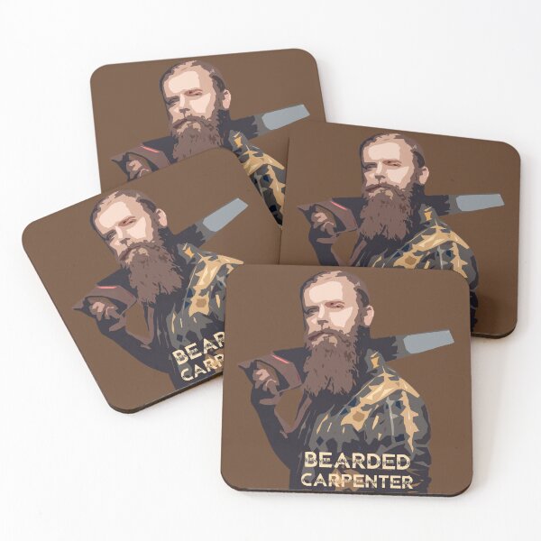 Item preview, Bearded Carpenter illustration art designed and sold by ABHI-ART.
