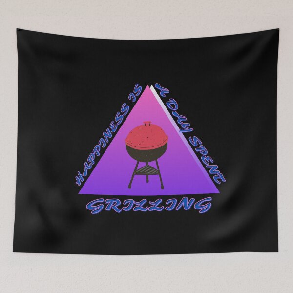Item preview, Happiness Is A Day Spent Grilling designed and sold by ProtonProject.