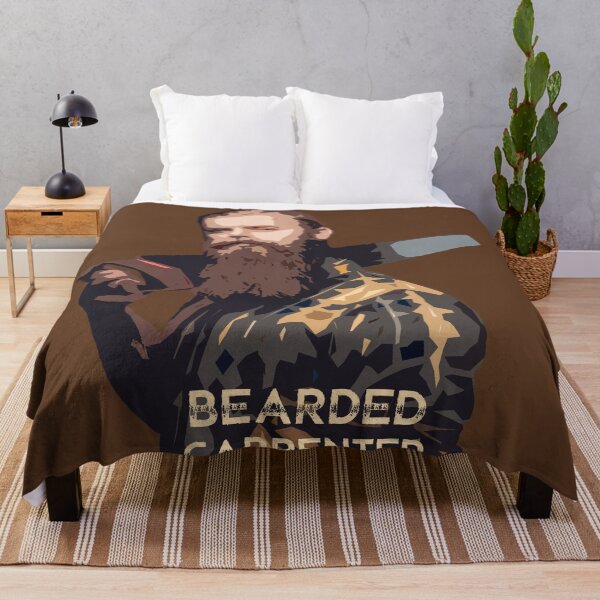 Item preview, Bearded Carpenter illustration art designed and sold by ABHI-ART.