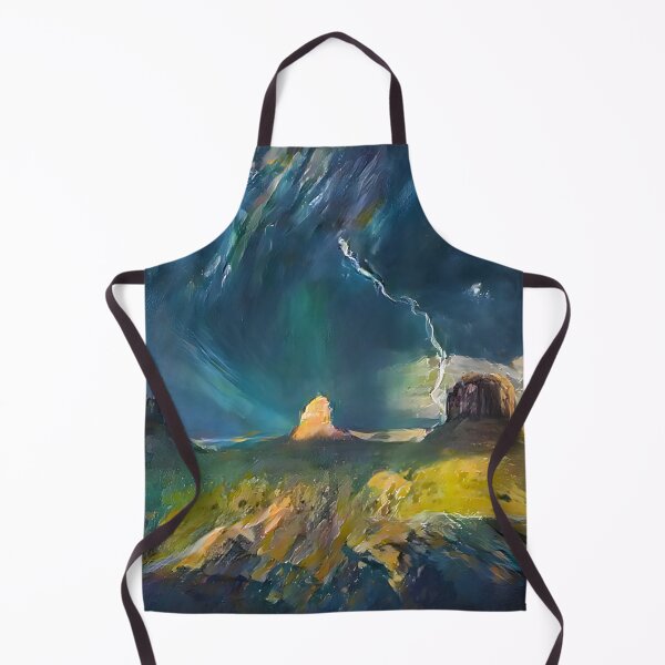 Item preview, Stary Night Sky Desert Painting, Arizona National Park, Canyon Painting Print, Abstract Textured Landscape  designed and sold by Diemante.