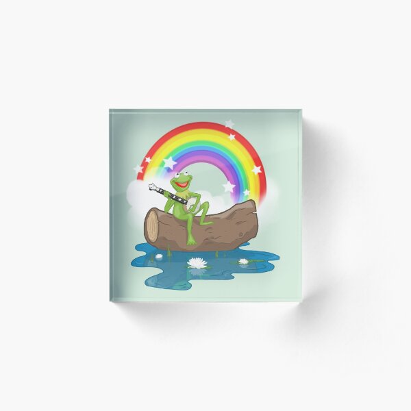 The Rainbow Connection Acrylic Block