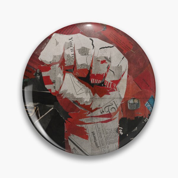 Item preview, Collage raised fist poster designed and sold by Z83Studio.