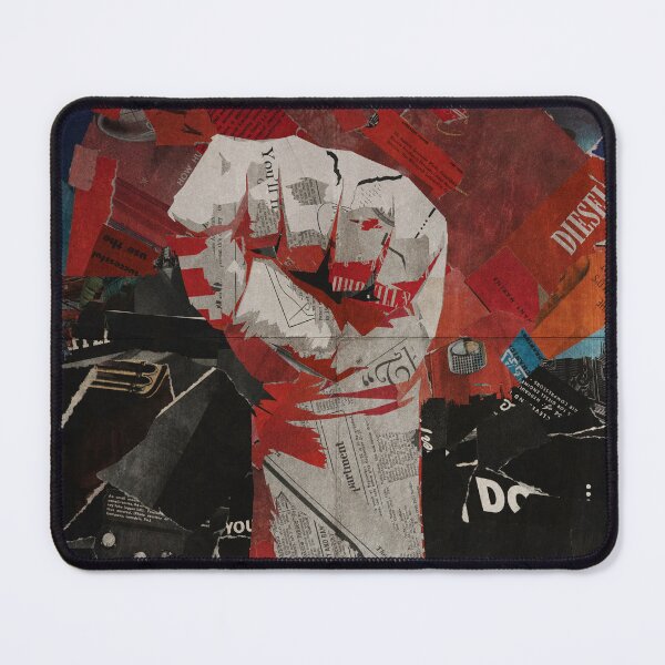 Item preview, Collage raised fist poster designed and sold by Z83Studio.