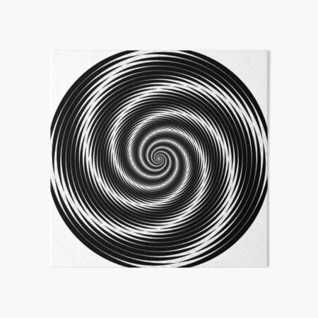 Hypnotic Spiral Fine Art Print. Spiral Art. Hypno. Mid Century Modern  Design. Wall Art. Cool and Funky Retro Colours. Stripes. 