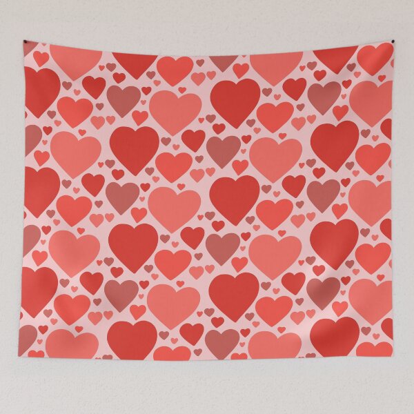 Item preview, Red Hearts pattern designed and sold by mh-art-.