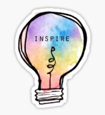 Inspire Tie Dye Lightbulb Sticker
