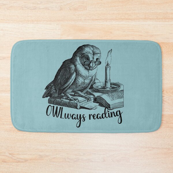 Item preview, Owlways Reading, Retro Owl with Books is Gift for Book lover and Birthdays, Winterowl designed and sold by DiensDesign.