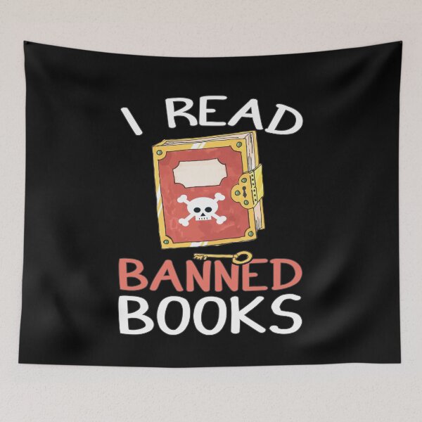 Item preview, Funny Book Lover Quote, I Read Banned Books, Cute Book Lover designed and sold by Estrytee.