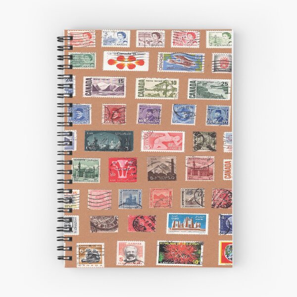 Item preview, International Postage Stamps Pattern designed and sold by The Masked Designer.