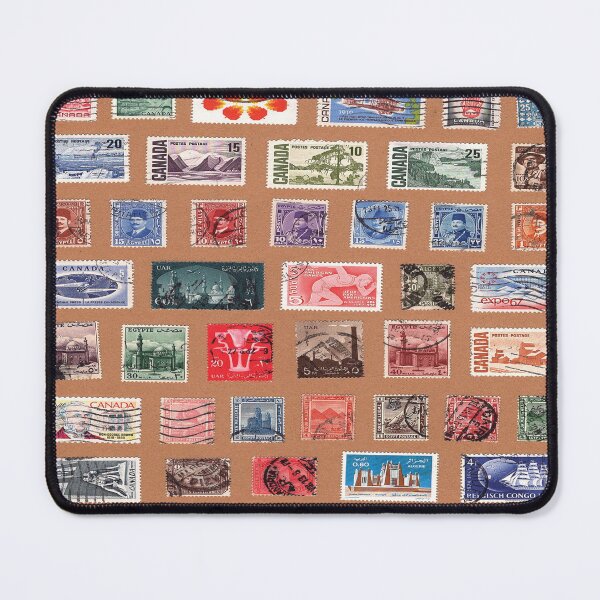Item preview, International Postage Stamps Pattern designed and sold by The Masked Designer.
