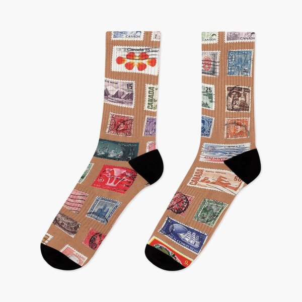 Item preview, International Postage Stamps Pattern designed and sold by The Masked Designer.