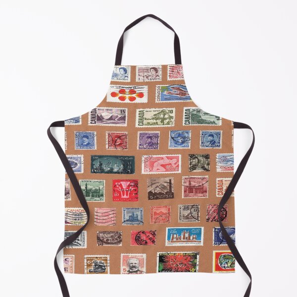 Item preview, International Postage Stamps Pattern designed and sold by The Masked Designer.